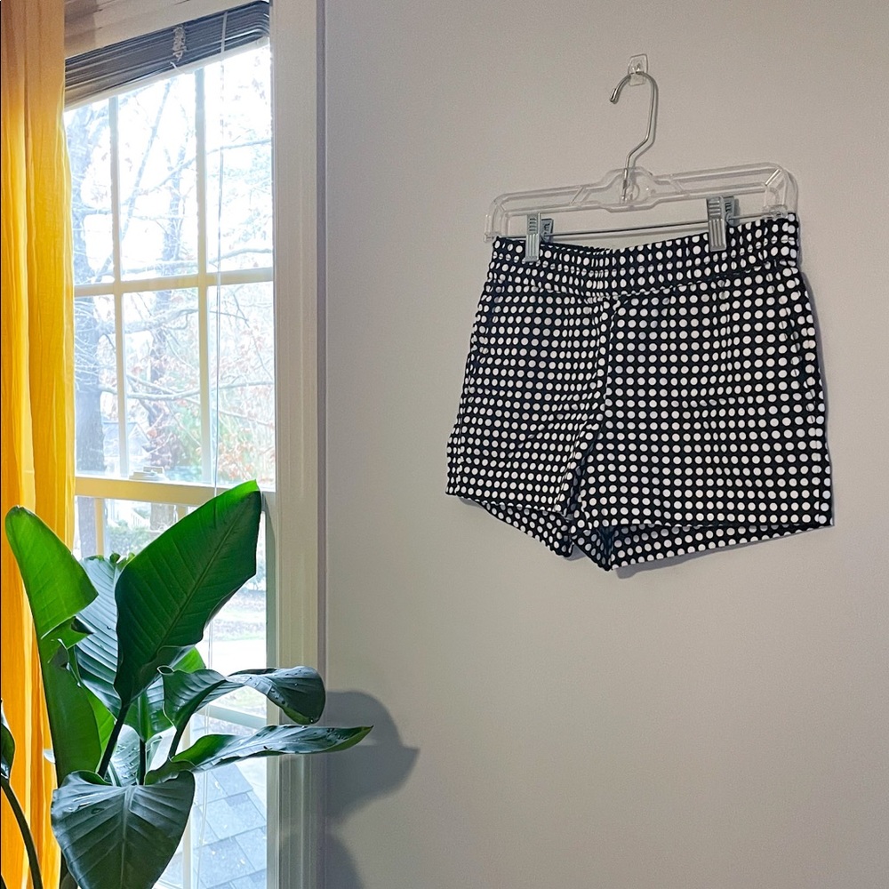 J. Crew Polka Dot Shorts Elastic Waist Size 0